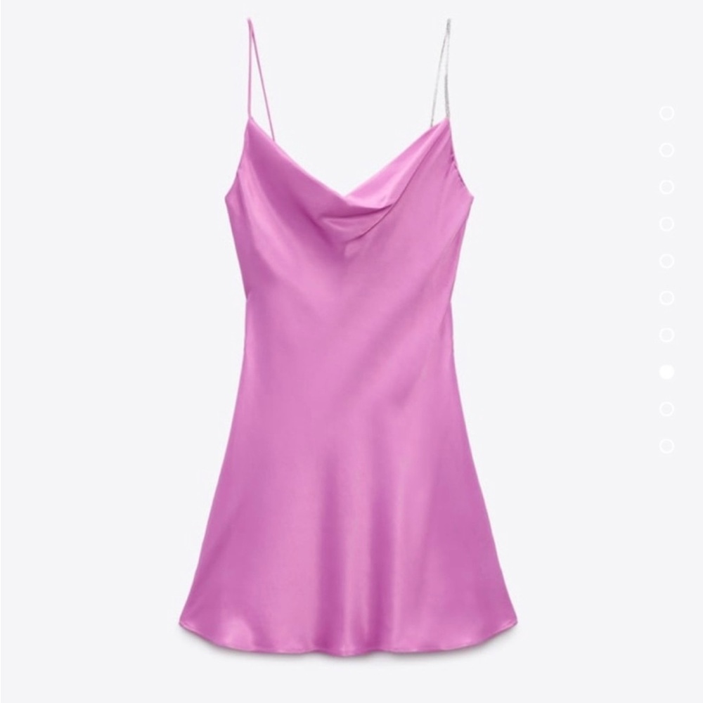 Zara Pink/Purple Satin Dress
